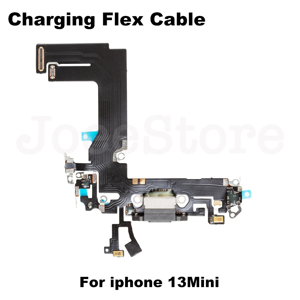 Фото 1 шт. зарядный порт Flex для iPhone 13 Pro Max Mini USB док-станция зарядное устройство Коннектор с микрофоном наушники аудио разъем гибкий кабель №2