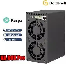 Бесплатная доставка Goldshell KA Box Pro Kaspa Miner 1.6th/s 600 Вт домашняя Майнинг с блоком