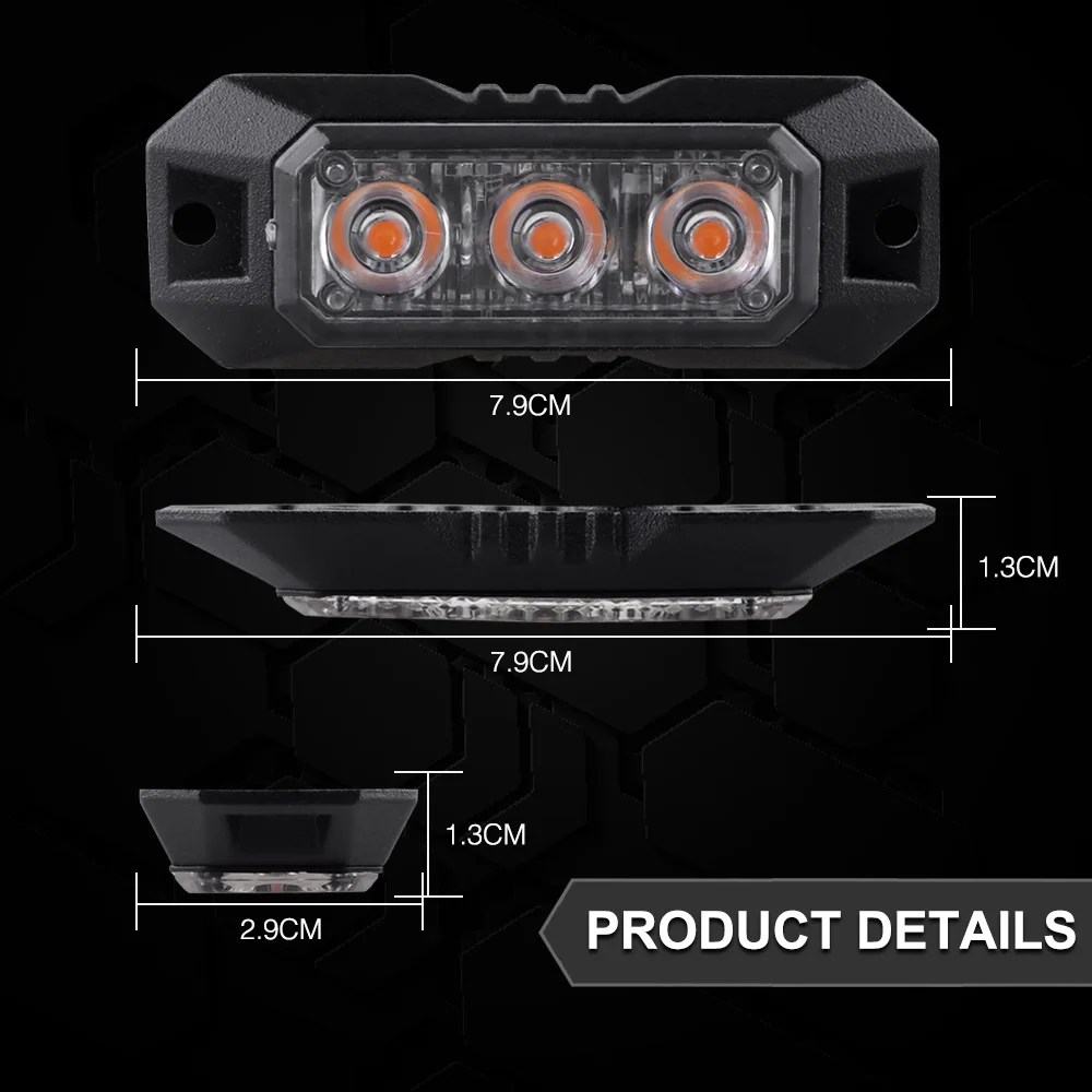 Высокоинтенсивный стробоскоп с 4 светодиодами 2 шт. фотовспышка комплект-17