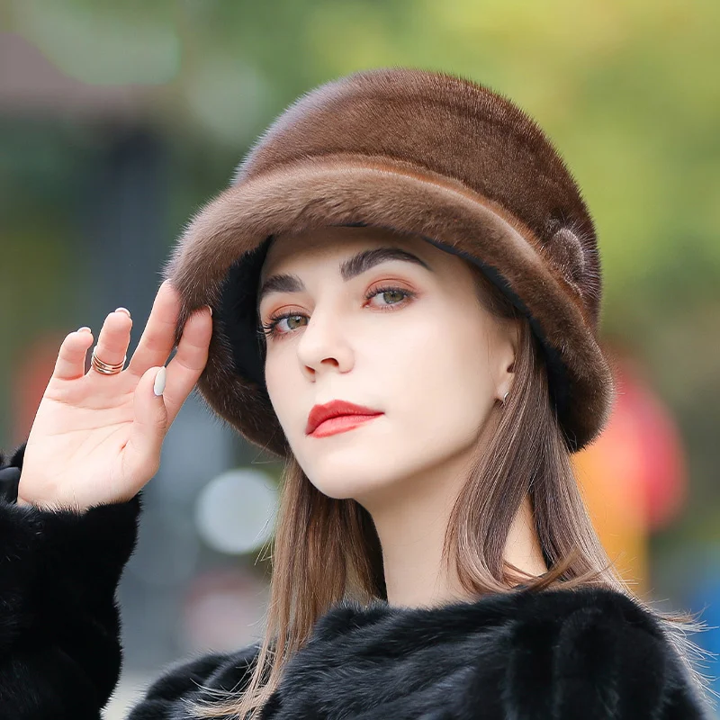 Женская зимняя шапка модель 2022 дюйма раньше Классическая Роскошная в русском