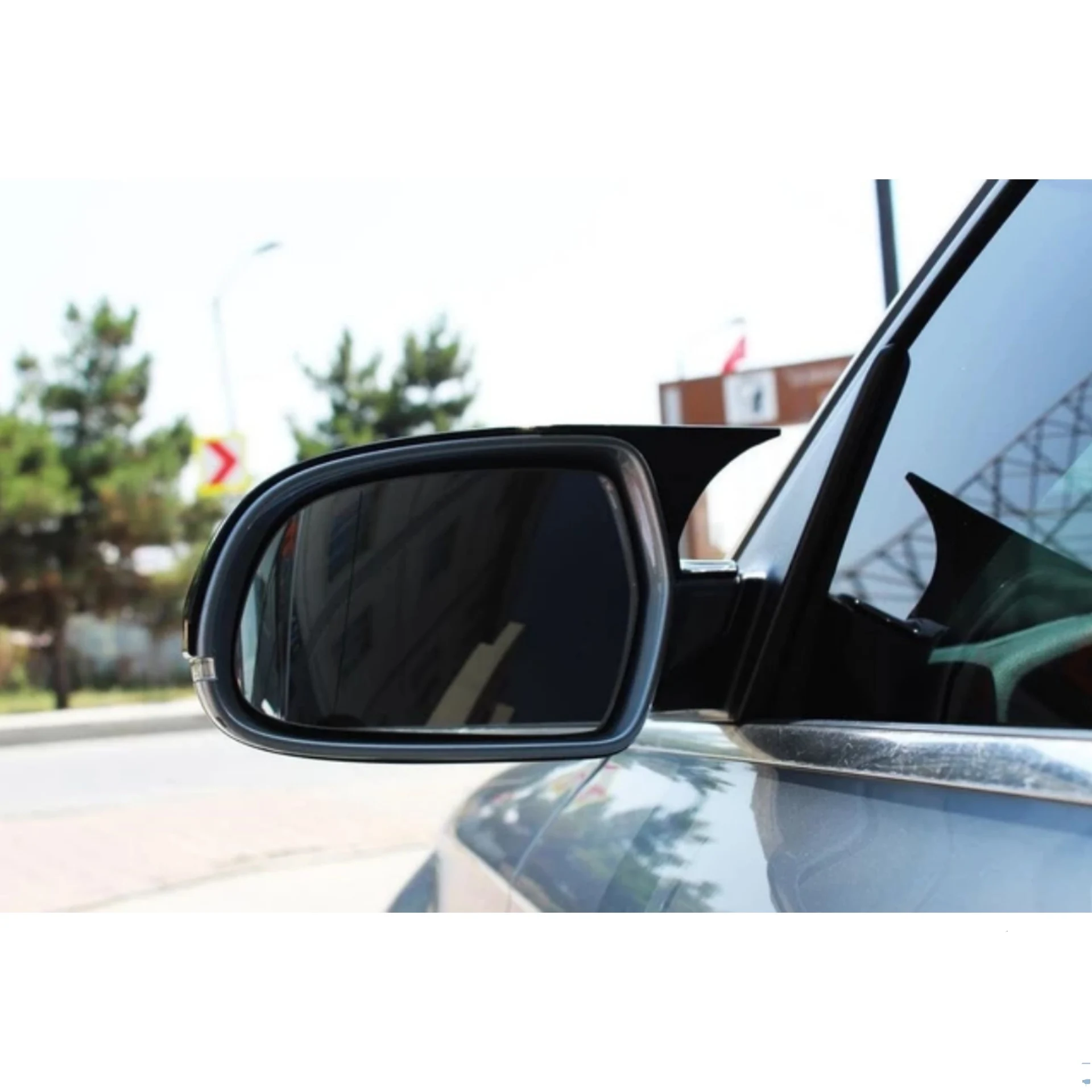 

Чехол на зеркало в стиле летучей мыши для Audi A4 B8 2009 2014, автомобильные аксессуары, чехол из 2 частей, глянцевые черные экраны, внешние части, ев...