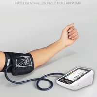 portable digital arm blood pressure monitor with voice sphygmomanometer tonometer tensiometer heart rate pulse meter bp monitor