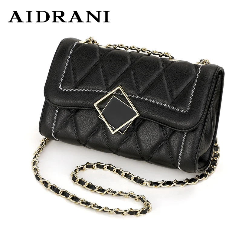 

Women Crossbody Shoulder Bag Diamond Lattice Handbag Lady Purse Split Leather Chain Strap Messenger Bag Valentine Day Gift