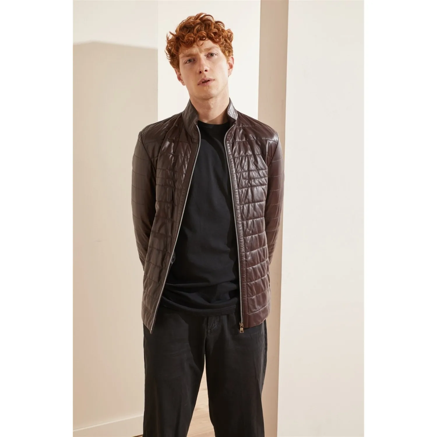 Рисунок 2 - Deriderim Бордовые мужские кожаные