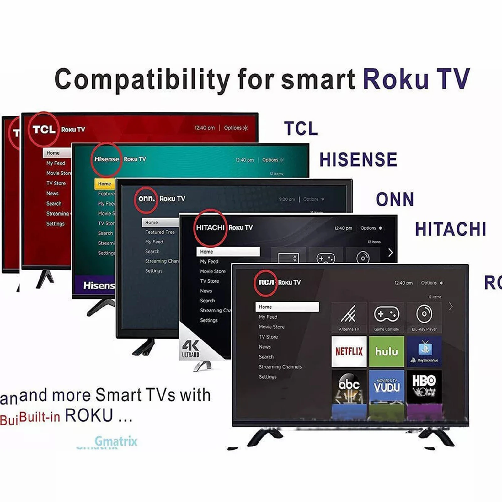 Пульт дистанционного управления RC280 совместимый с кнопками TCL TV и потоковой