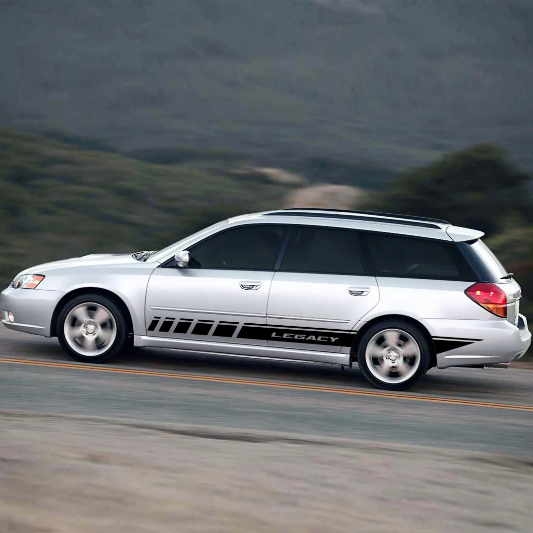 Комплект наклеек на борта SUBARU LEGACY виниловые наклейки тюнинг бесплатная доставка