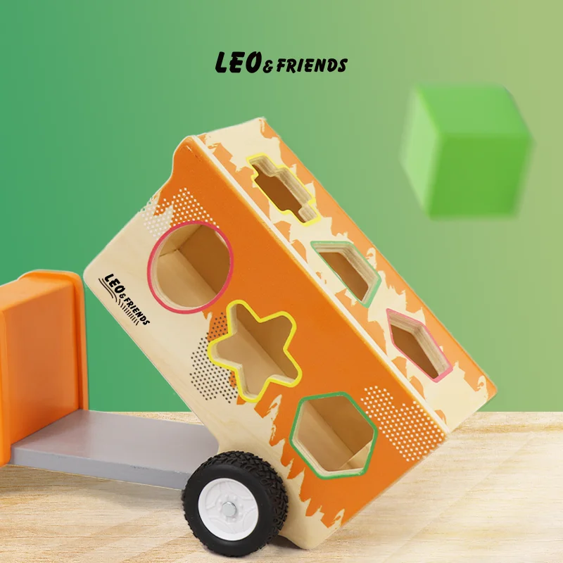 Деревянный Самосвал Scientkidz С 9 Красочными Фигурками И 2 Игровыми