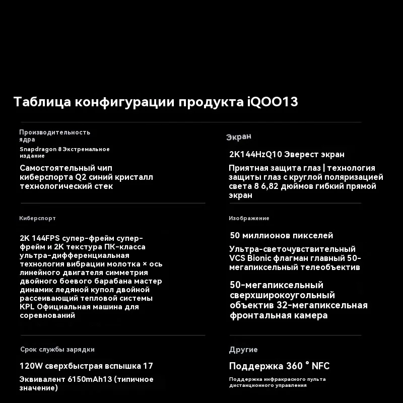 Vivo iQOO 13 Xiao Дракон 8 верховн верс/игров чип Q2 игр телефон vivo