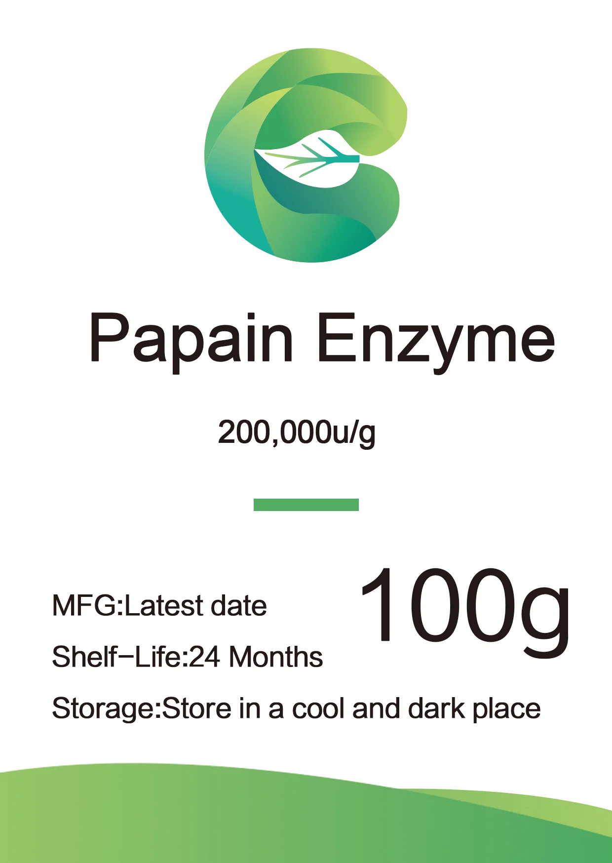 

Натуральный порошковый экстракт папайи, фруктовый папаиновый фермент 200,000u/g протеиновый пищеварительный фермент