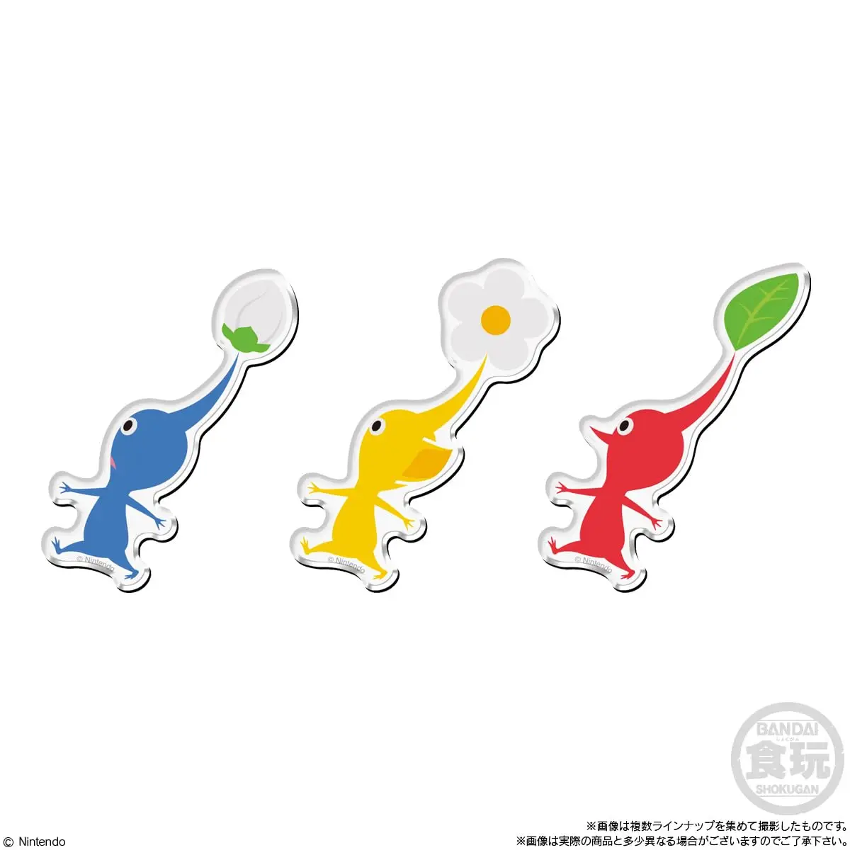 BANDAI [перепродажа] Магниты с персонажами Pikmin (14 штук) игрушки-конфеты жевательная