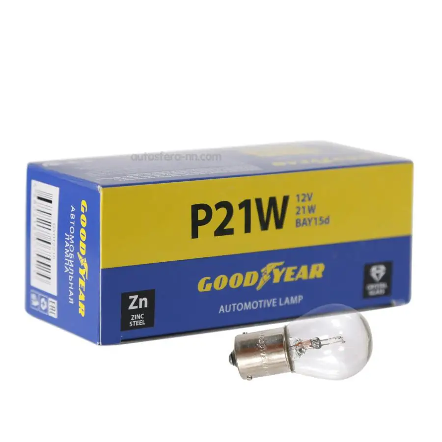Goodyear gy012221 incandescent lamp 10 pieces per pack p21w 12v 21W BA15s | Car Headlight Bulbs(LED)