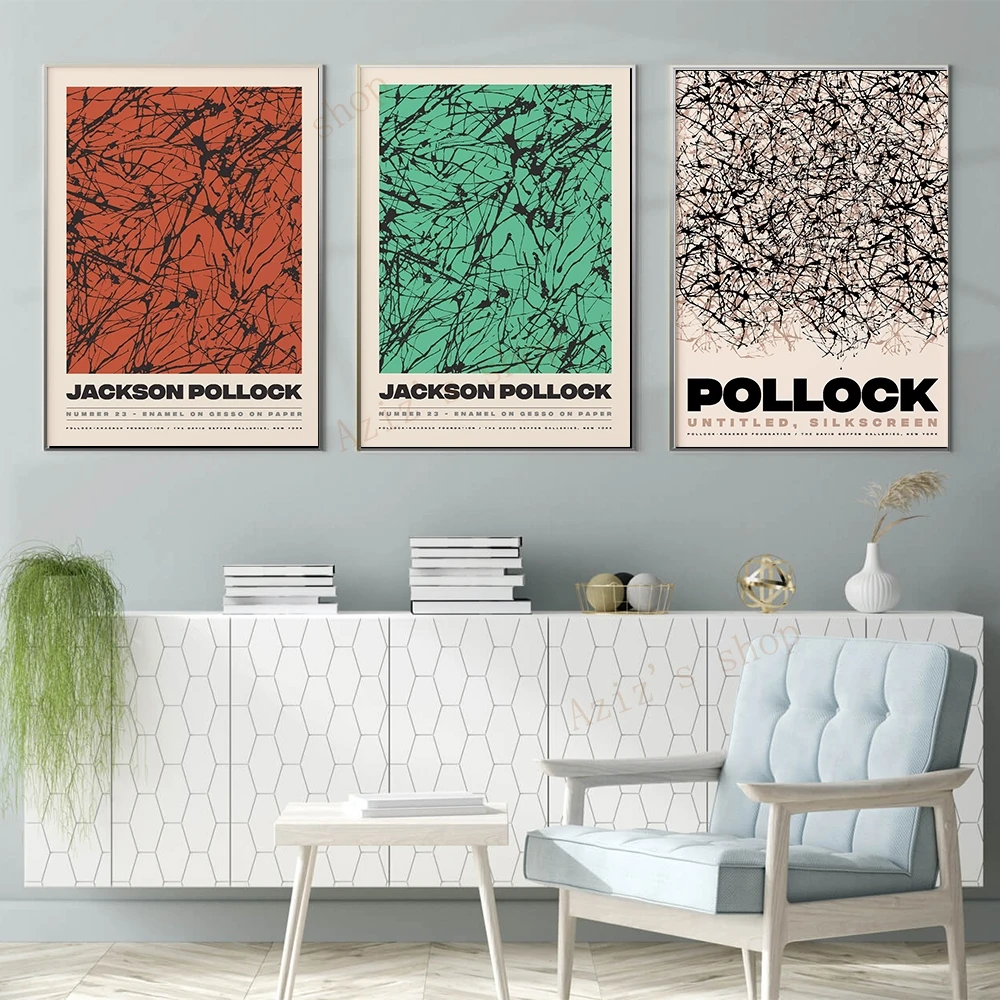 Известный Джексон Поллок современный абстрактный граффити картина печать