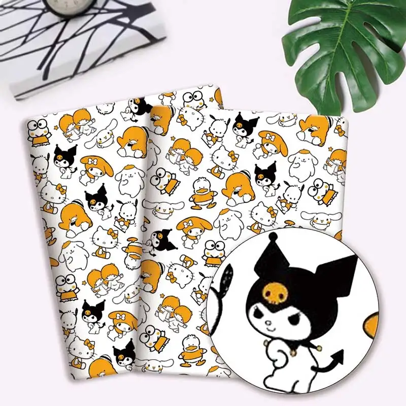 Ткань Sanrio 140x50 см мультяшная хлопковая ткань в стиле пэчворк детский домашний