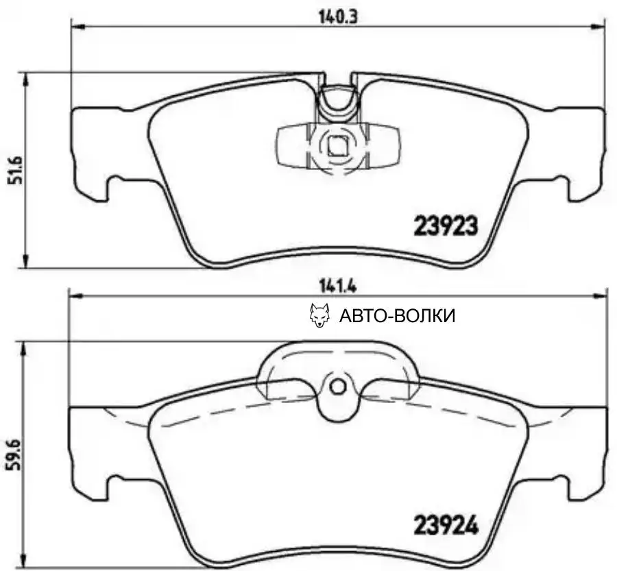 BREMBO P50064 Колодки зад MERCEDES R-CLASS W251 V251 08/10=
