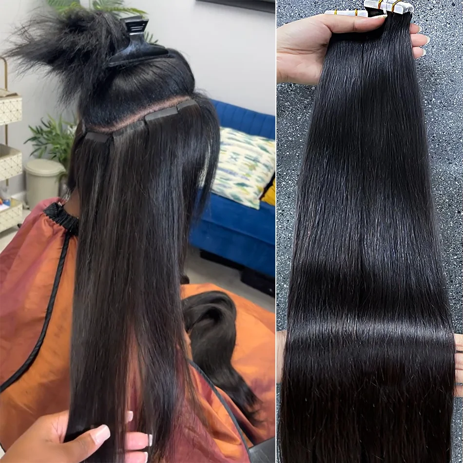 Лента для наращивания волос натуральные человеческие волосы бразильские