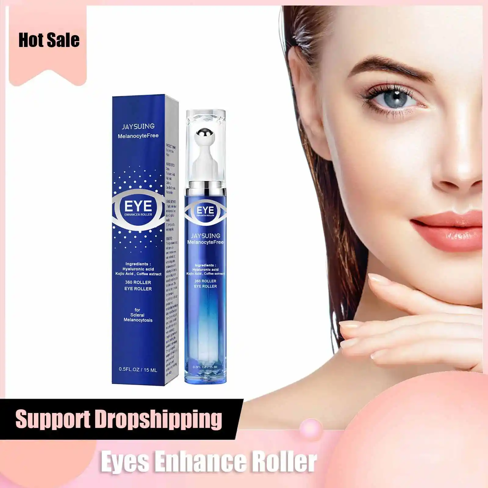 Роликовая Сыворотка Для Улучшения Глаз 15 Мл Против Отечности Уменьшения Темных