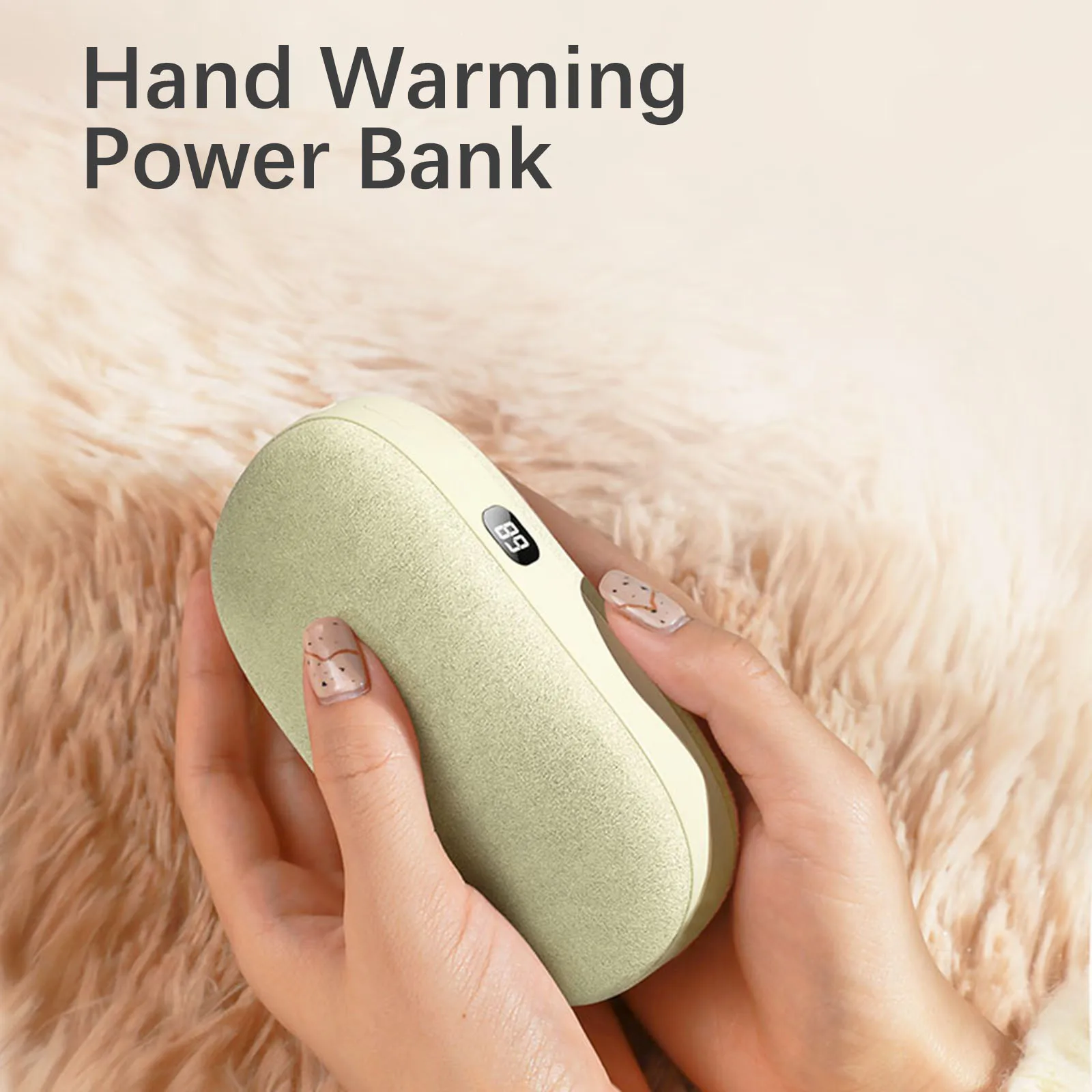 Портативная грелка для рук Power Bank Многоразовые бархатные грелки