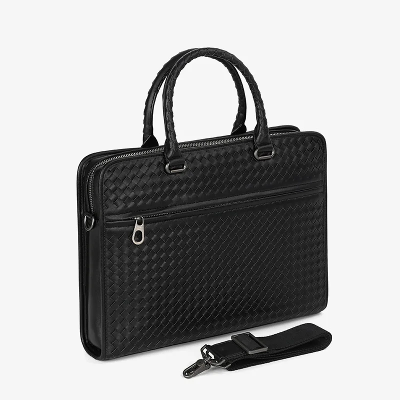 Bv Bottega Veneta Style Copy1:1 2024 Новая Плетеная Мужская Сумка Из Кожи Через Плечо