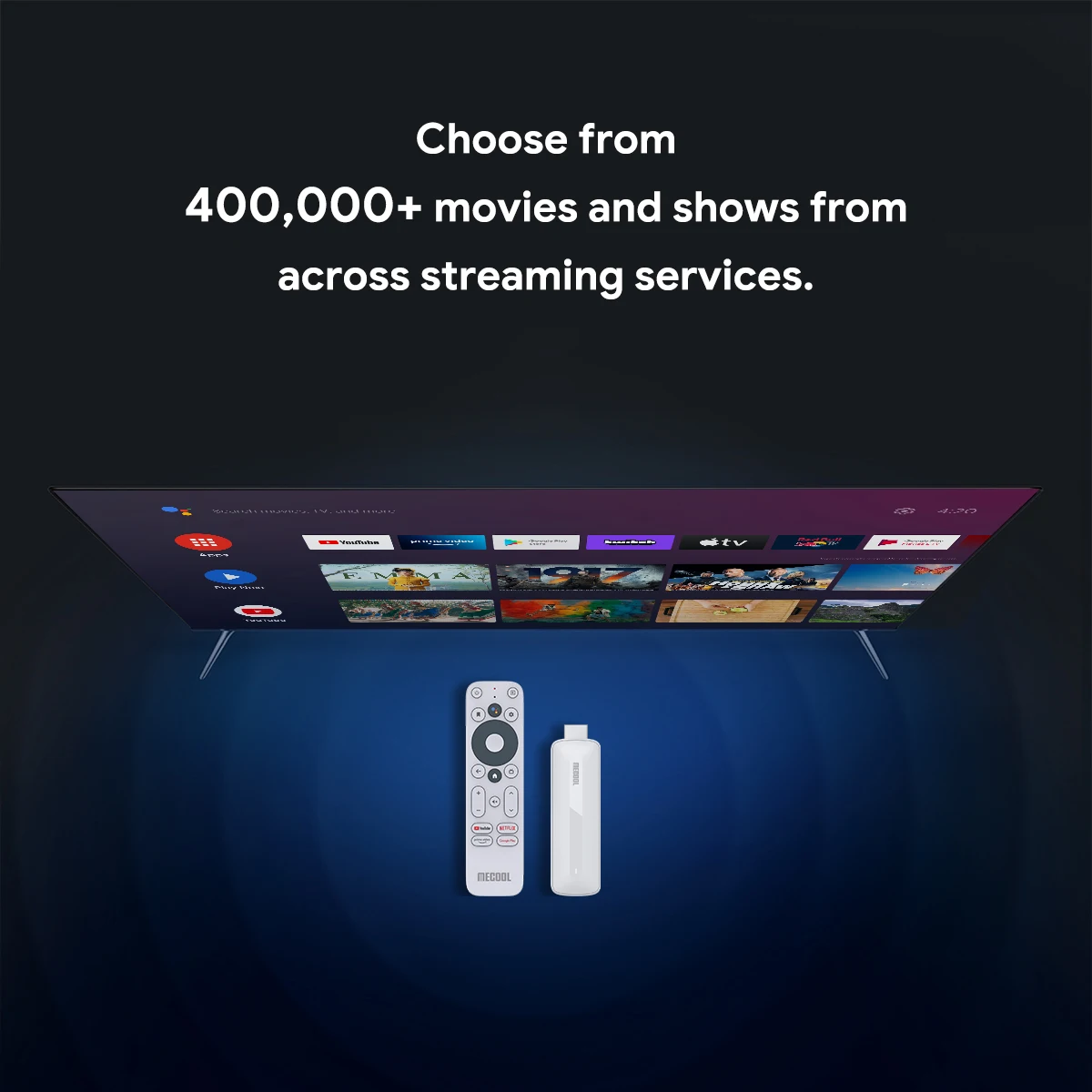 MECOOL Android 11 TV Stick KD5 с Amlogic S805X2 BT 5 0 WiFi 2 4G/Φ 1 + 8G Google сертифицированным очень быстрым