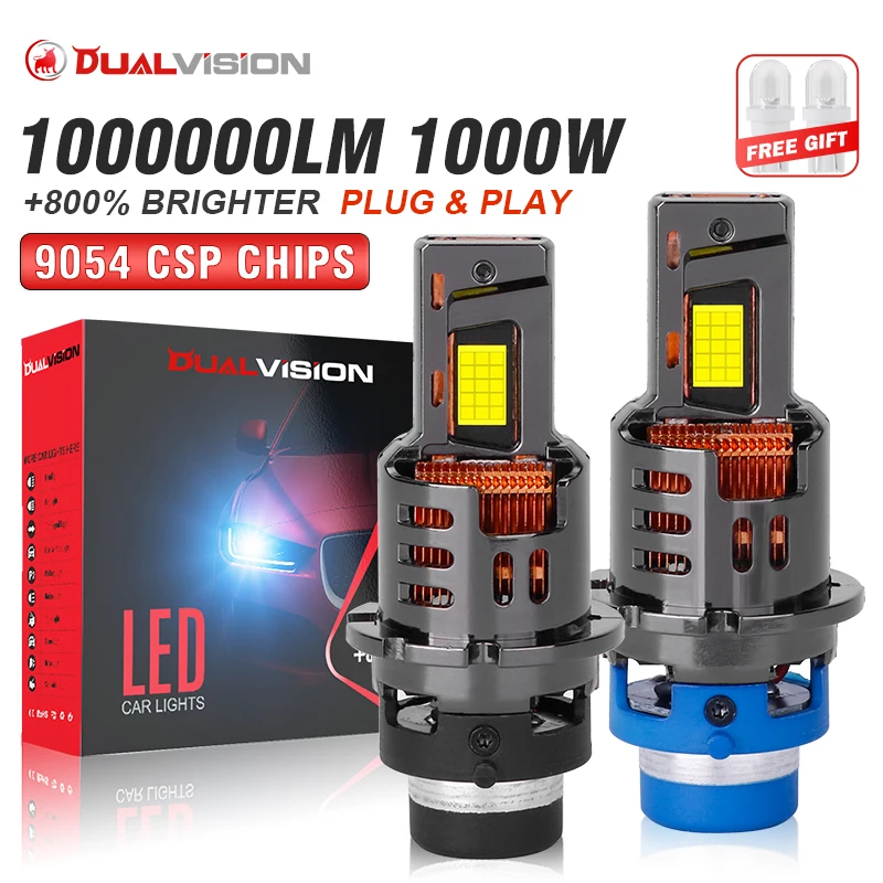 

D2S/R D4S/R Светодиодные лампы для фар D1S D3S D5S D8S Canbus 1000 Вт Автомобильные лампы Ксеноновые лампы HID D SERIES 6000K Plug and Play 12 В