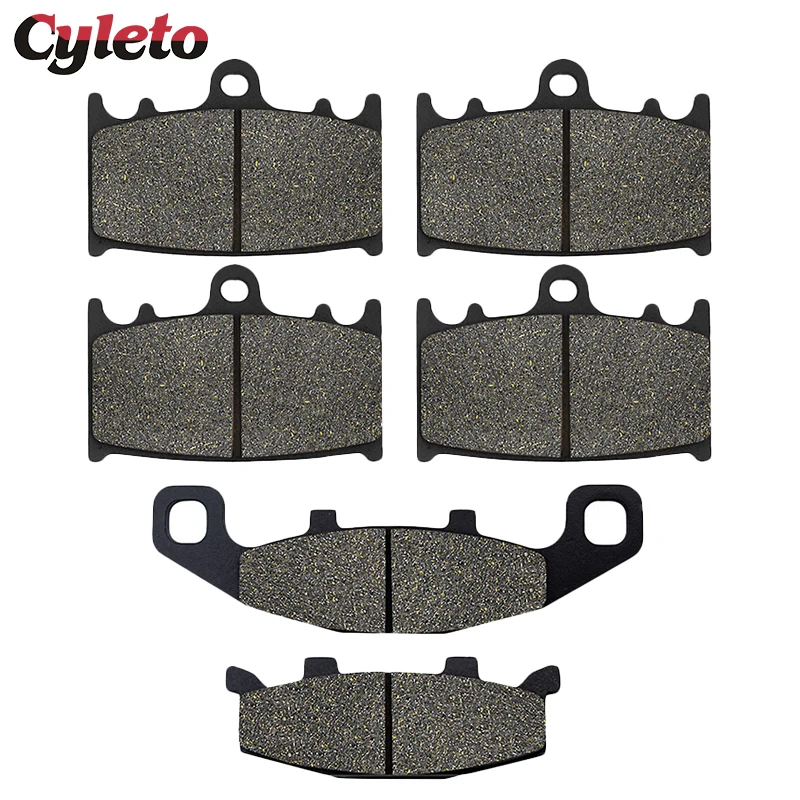

Cyleto Motorcycle Front Rear Brake Pads for Kawasaki ZZR400 ZX 400 Ninja ZX600 ZX6 ZX1100 ZX11 GPZ900R ZX900 ZR 1100 Zephyr