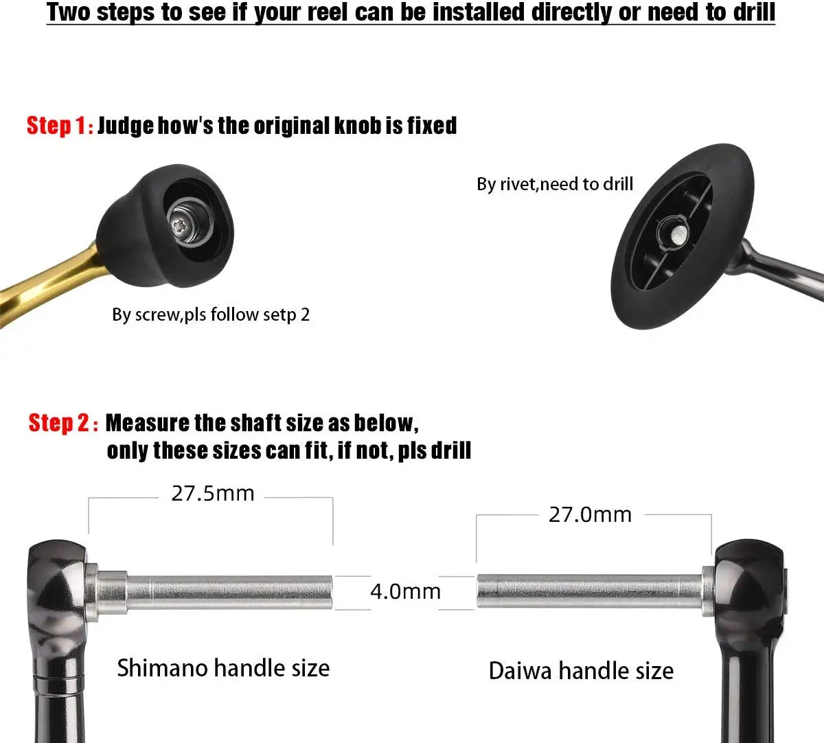 Gomexus 1 шт. вращающаяся ручка катушки из алюминиевого сплава 20 мм для Shimano Stradic Vanford Ultegra Daiwa Fuego LT Zillion Baitcasting (art.: 3920cd327520c) - 3920cd327520c