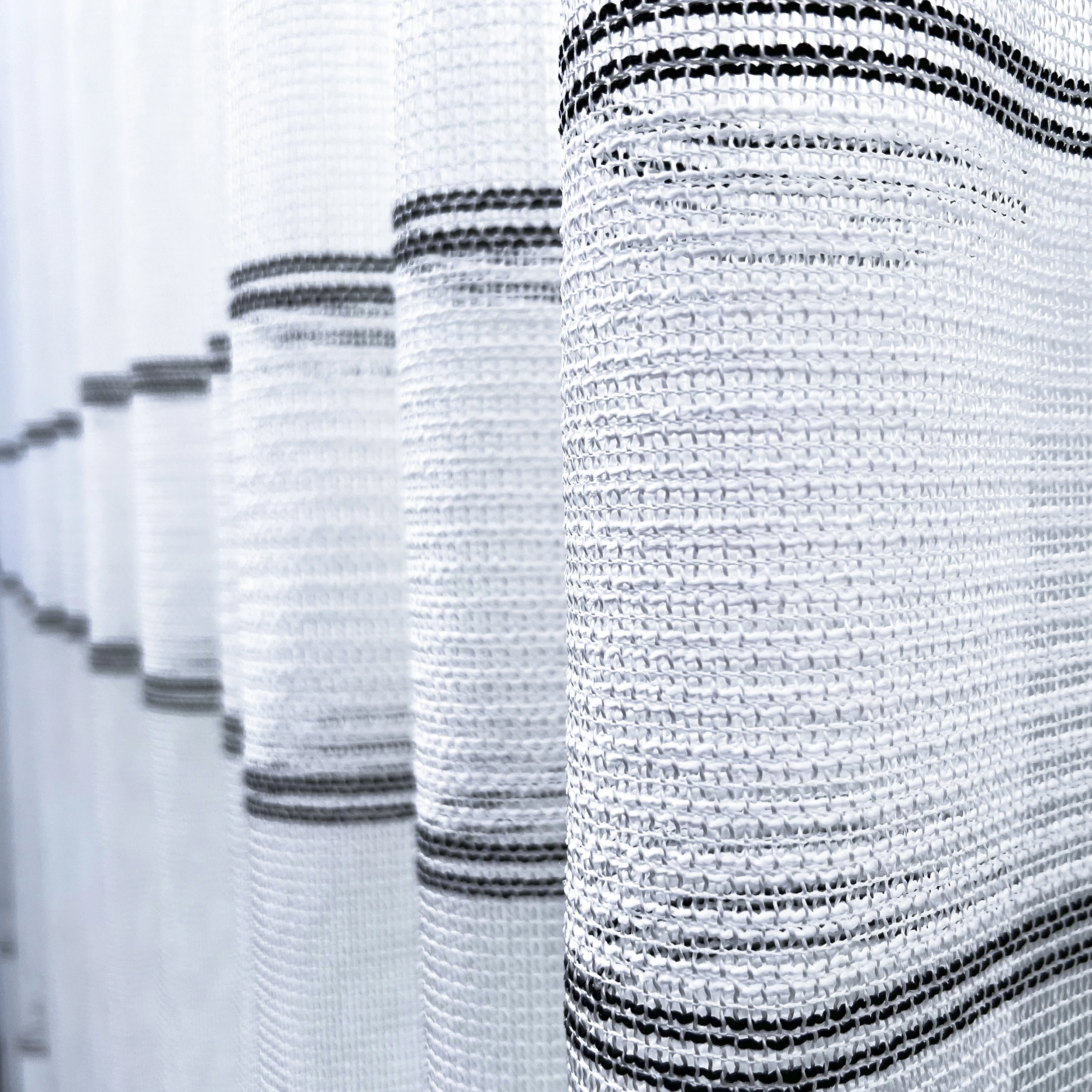 

Naza Top Quality Tulle Curtain Black Stripe For Living Room Bedroom Window Curtains Decoration Voiles