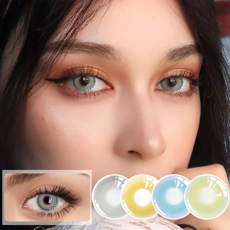 

UYAAI 2Pcs/1Pair Wholesale Color Contact Lenses For Eye Pixie Series Colored Lenses Eye Contacts Pupils Beauty Colorcon Lenses