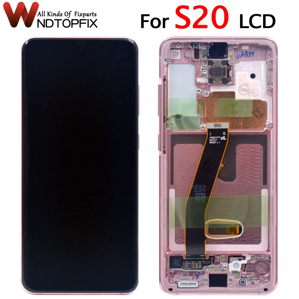 ЖК-дисплей AMOLED 6,2 дюйма для Samsung Galaxy S20, сенсорный экран с дигитайзером в сборе, Замена для Samsung SM-G980 LCD с инструментами