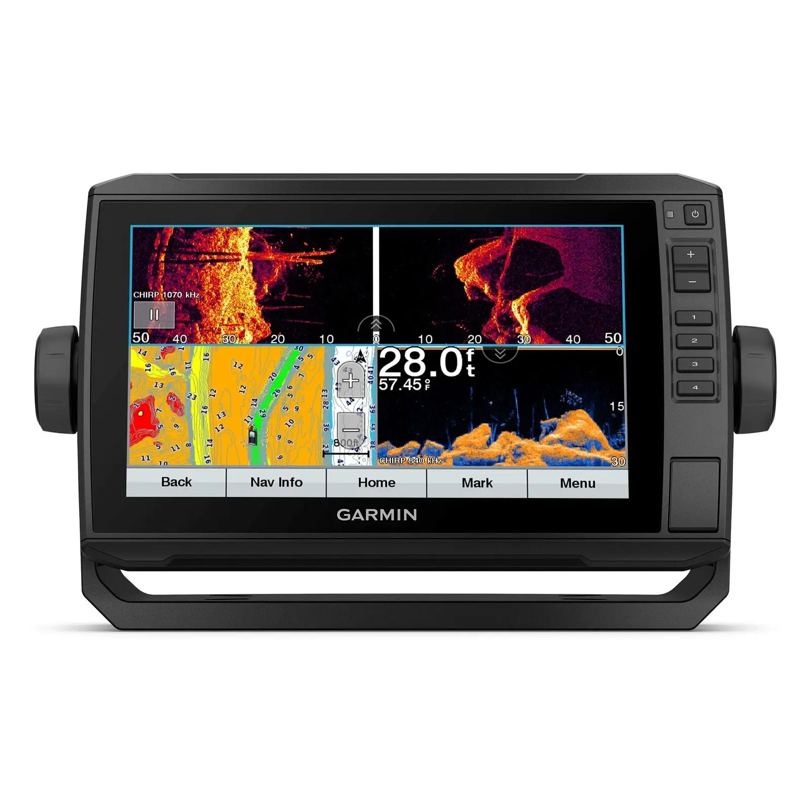 

END OF THE YEAR SALES Garmins ECHOMAP UHD 93sv with GT56UHD-TM Transducer, 9"" Keyed-Assist Touchscreen Chartplotter with U.S. L
