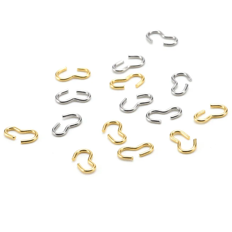 50pcs Stainless Steel Metal Connector Number 