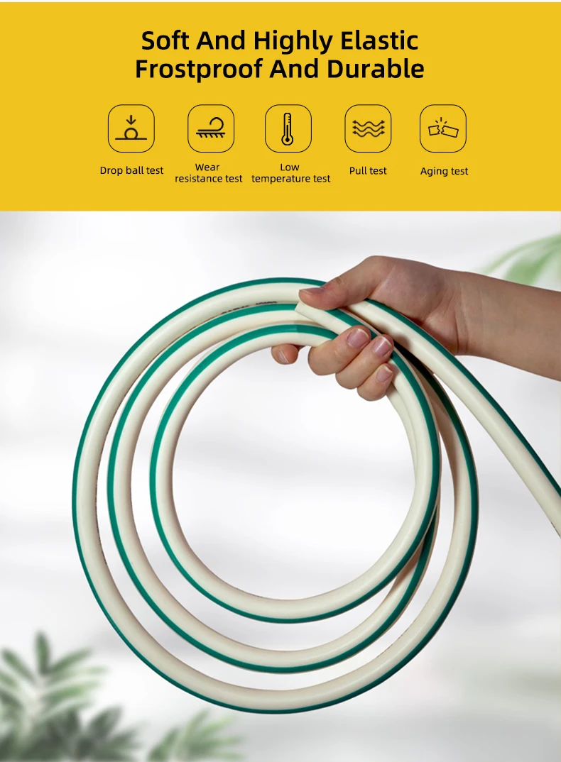 Садовый инструмент LANBOOM трубка 1/2 дюйма белый и зеленый водяной шланг полив из ПВХ