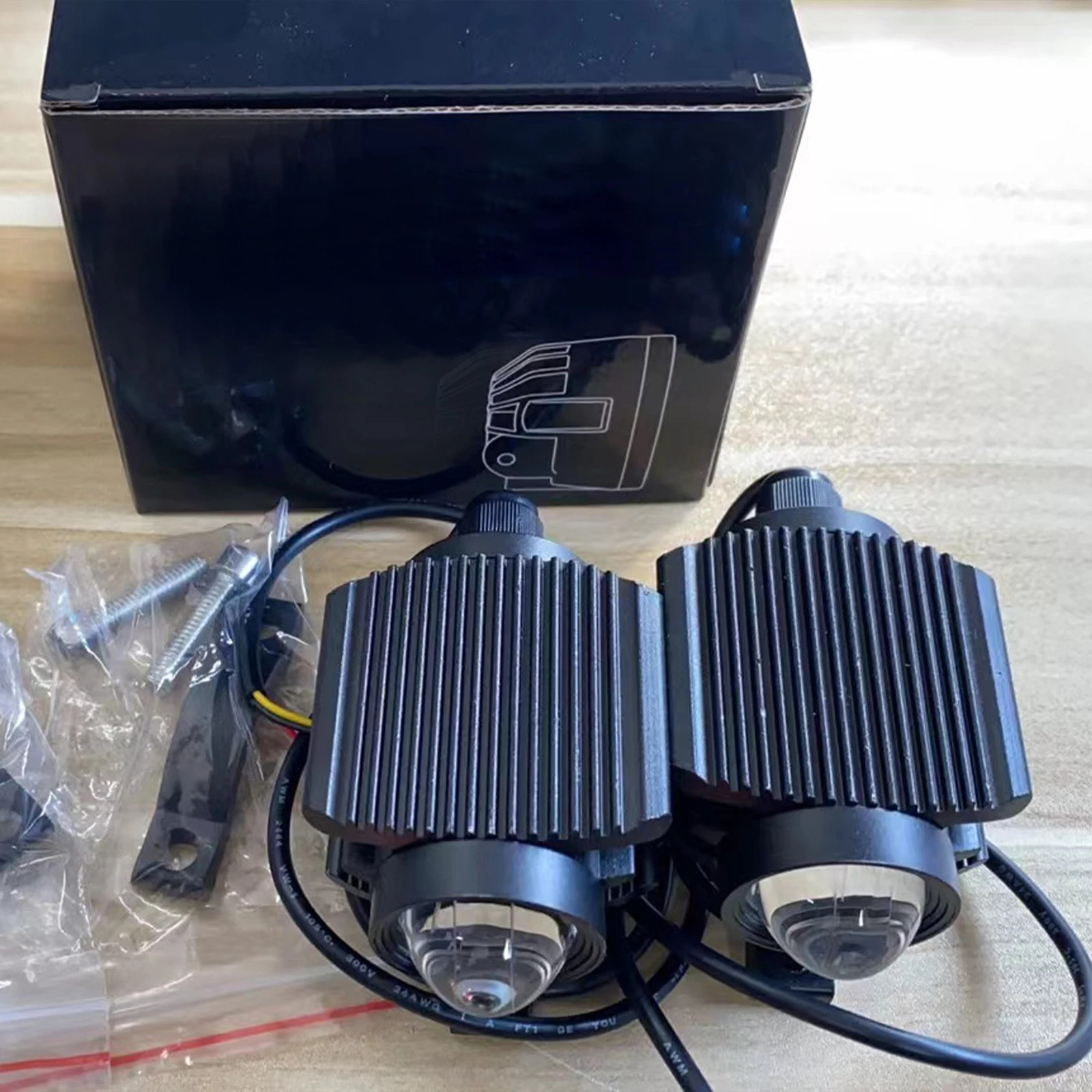 2 Предмета S1 Мотоциклетные светодиодные фары дальнего света 60 Вт Янтарный/Белый