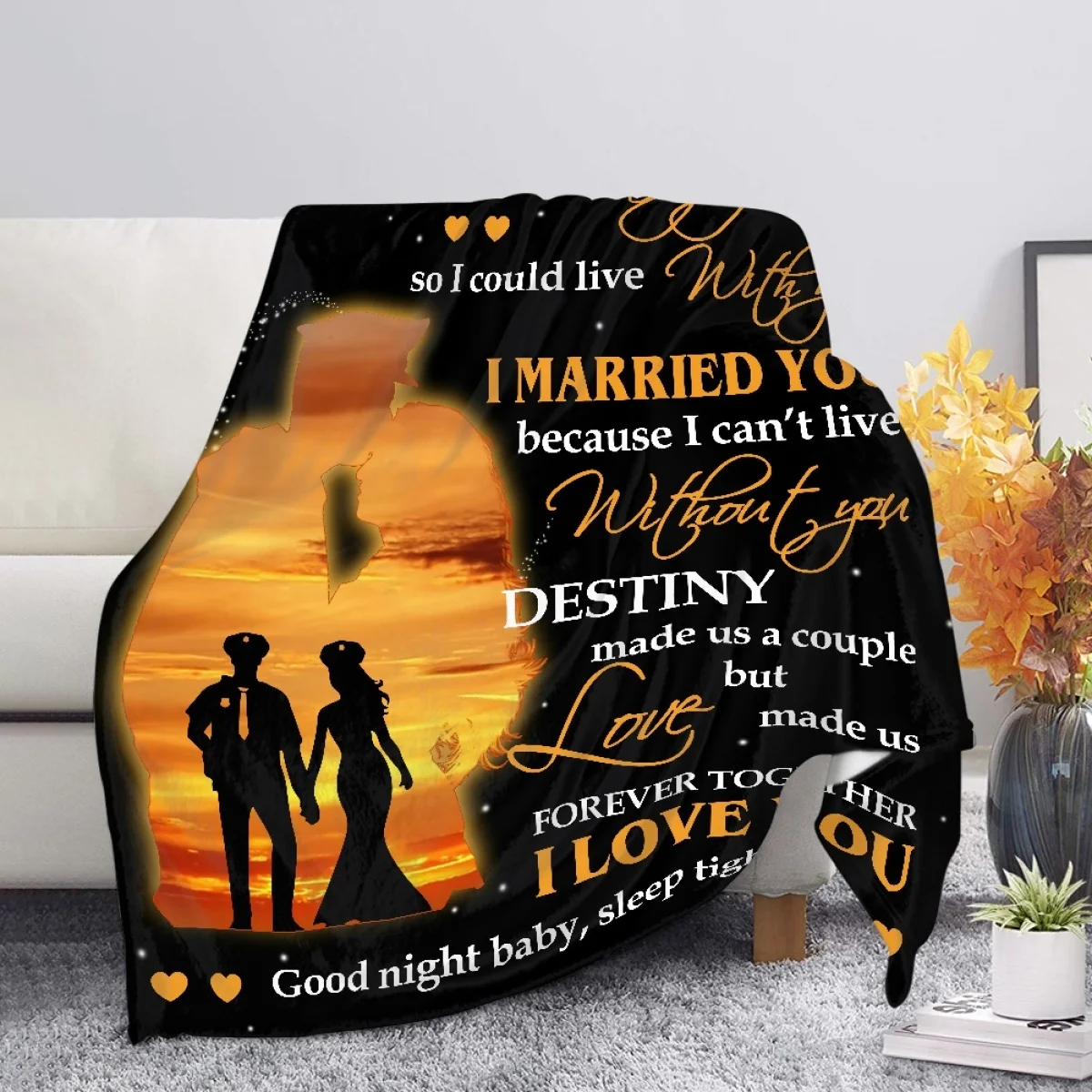 

Vintage Letter Design Blankets Christmas Gifts for Wife Fashion Print Breathable Blankets Home Bedroom Decor Quilt Sofa Bed