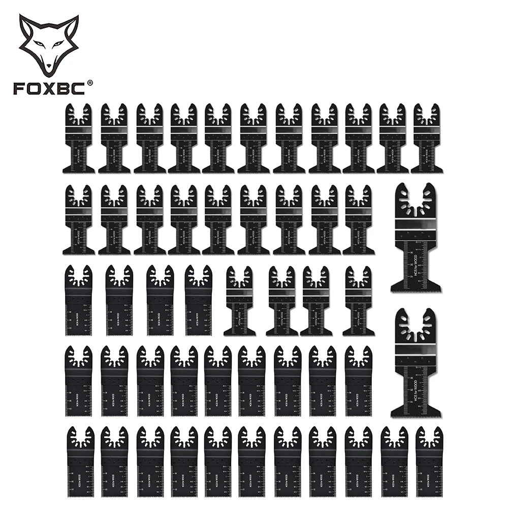 FOXBC 50PCS Wood Oscillating Tool Blades for DeWalt Bosch Mi