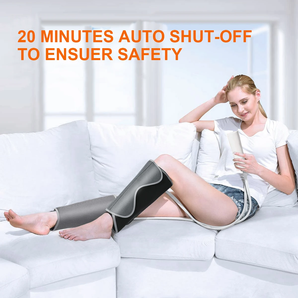 

Wireless Smart Electric Leg Arm Massager 3 Modes Air Pressure Compression Massager Arm Calf Muscle Pain Relief Massage Device