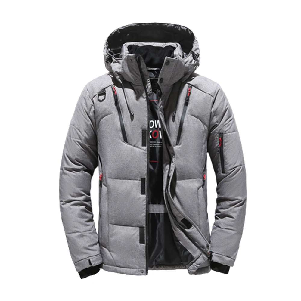 2022 Fashion New Thicken Down Coats For Men Winter Outdoor Warm Windproof Casual Bread Hooded Puffer Jackets Outerwear 1987
