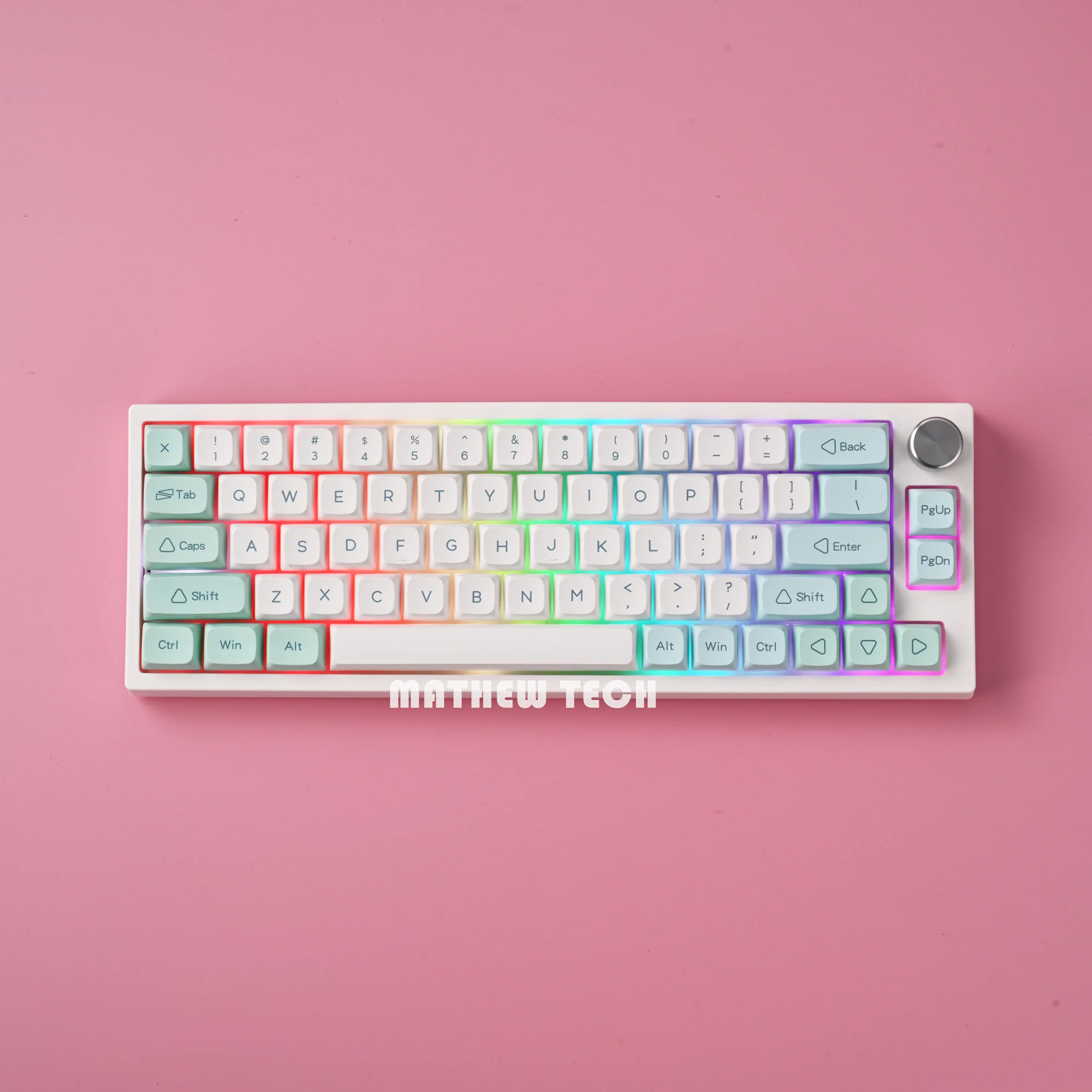 

MK66 Pro Hot-swappable 65% mechanical Keyboard,3-mode Wireless,,Gateron Cap Yellow Switch,Poron Foam,RGB Light,Southfacing Led
