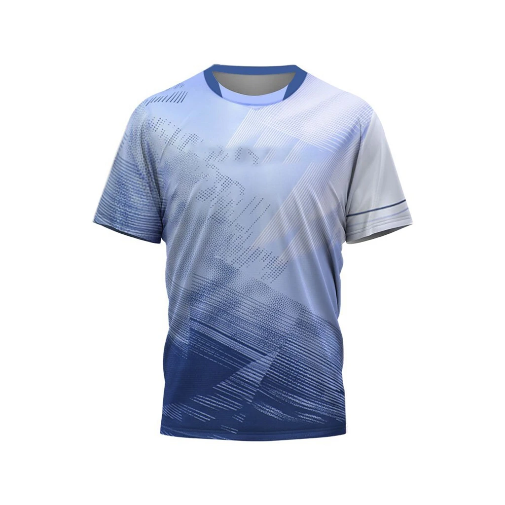 

Футболка для бадминтона и тенниса, 3D футболка с круглым вырезом и короткими рукавами для мужчин и женщин
