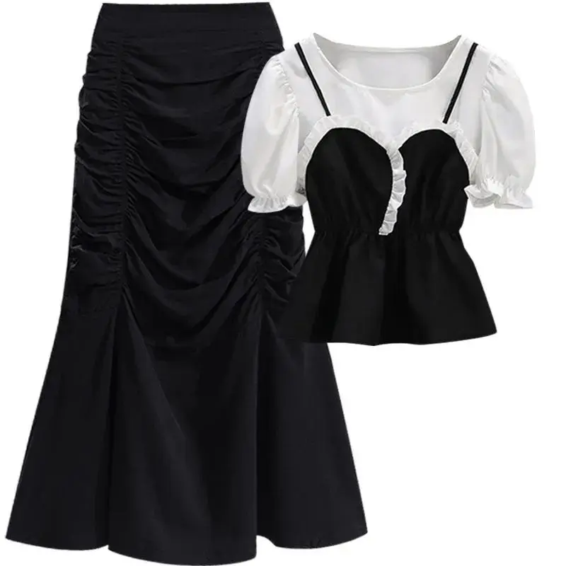 Комплект блузка Xiao полиэстер большой размер |