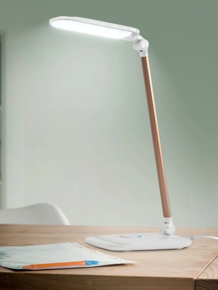 ЭРА NLED-460-14W-W-G Настольный светильник NLED-460-14W-W-G белый с золотом Б0028438 ЭРА NLED-460-14W-W-G Настольный светильник NLED-460-14W-W-G белый с золотом Б0028438