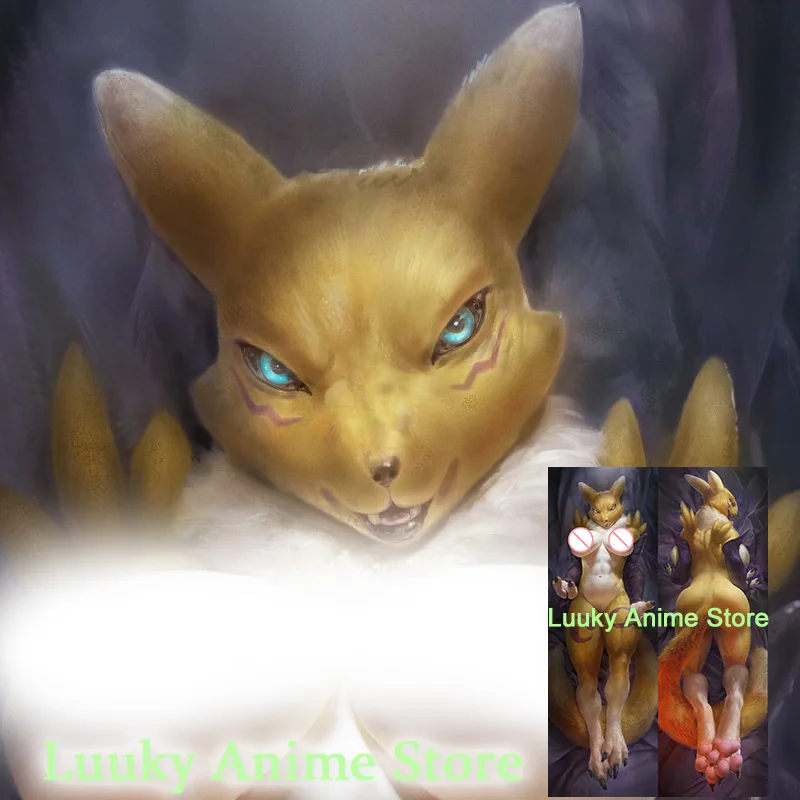 

Двусторонняя наволочка для подушки Dakimakura Anime Renamon Digimon