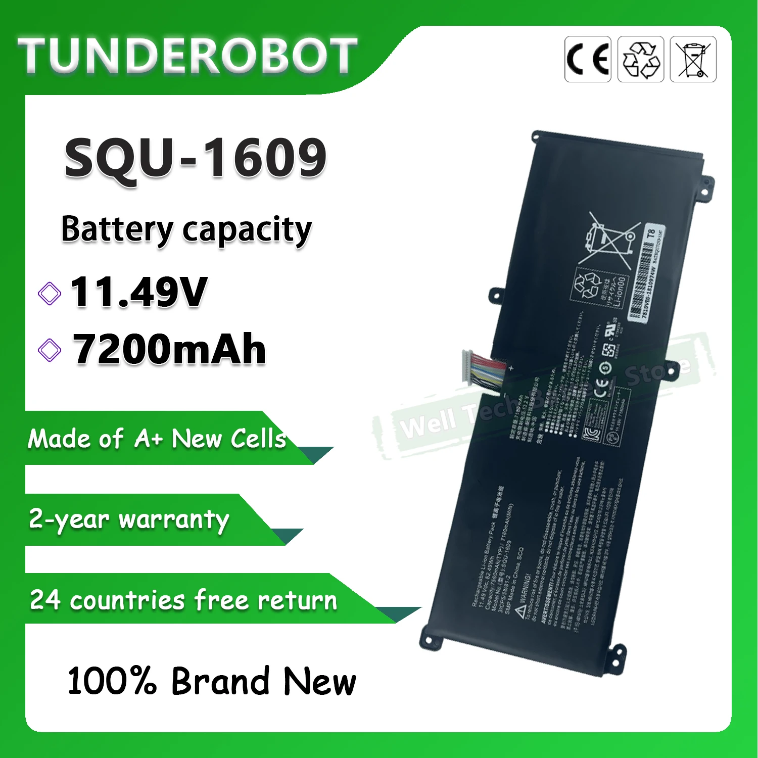SQU-1609 Аккумулятор для ноутбука TUNDEROBOT 171415 G870-xa70K 911 dino-x5ta SQU-1611 SQU-1710 SQU-1714
