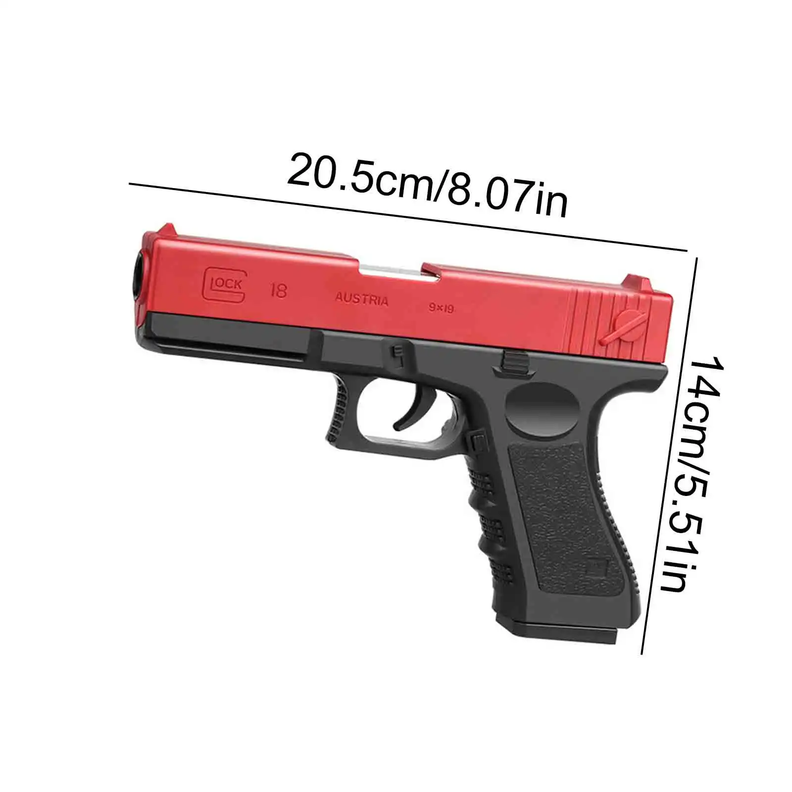 Игрушечный пистолет Glock с функцией выброса гильз 32 патрона 40 мягких дротиков 2