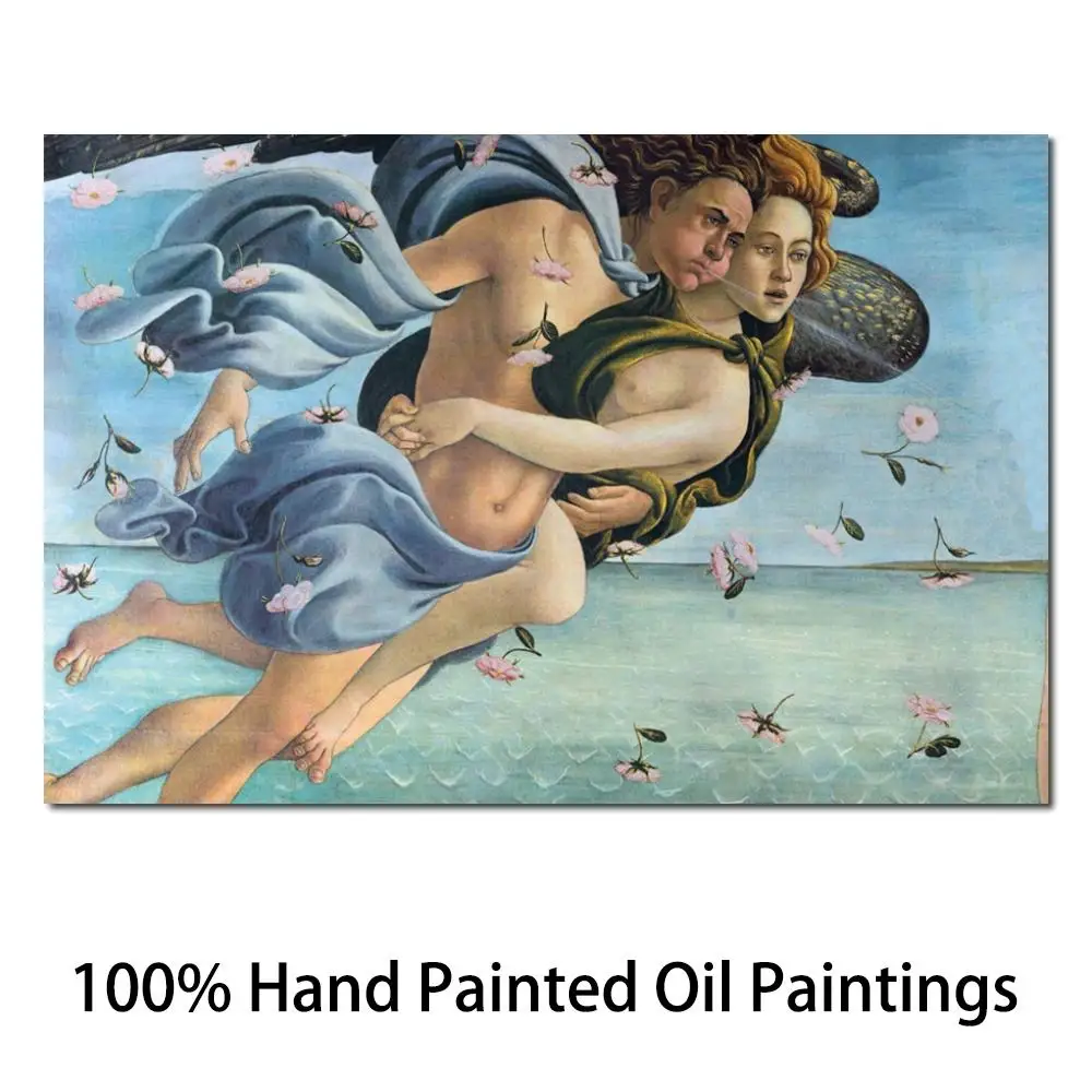 Картина маслом ручной работы холст искусство Рождение Венеры подробное