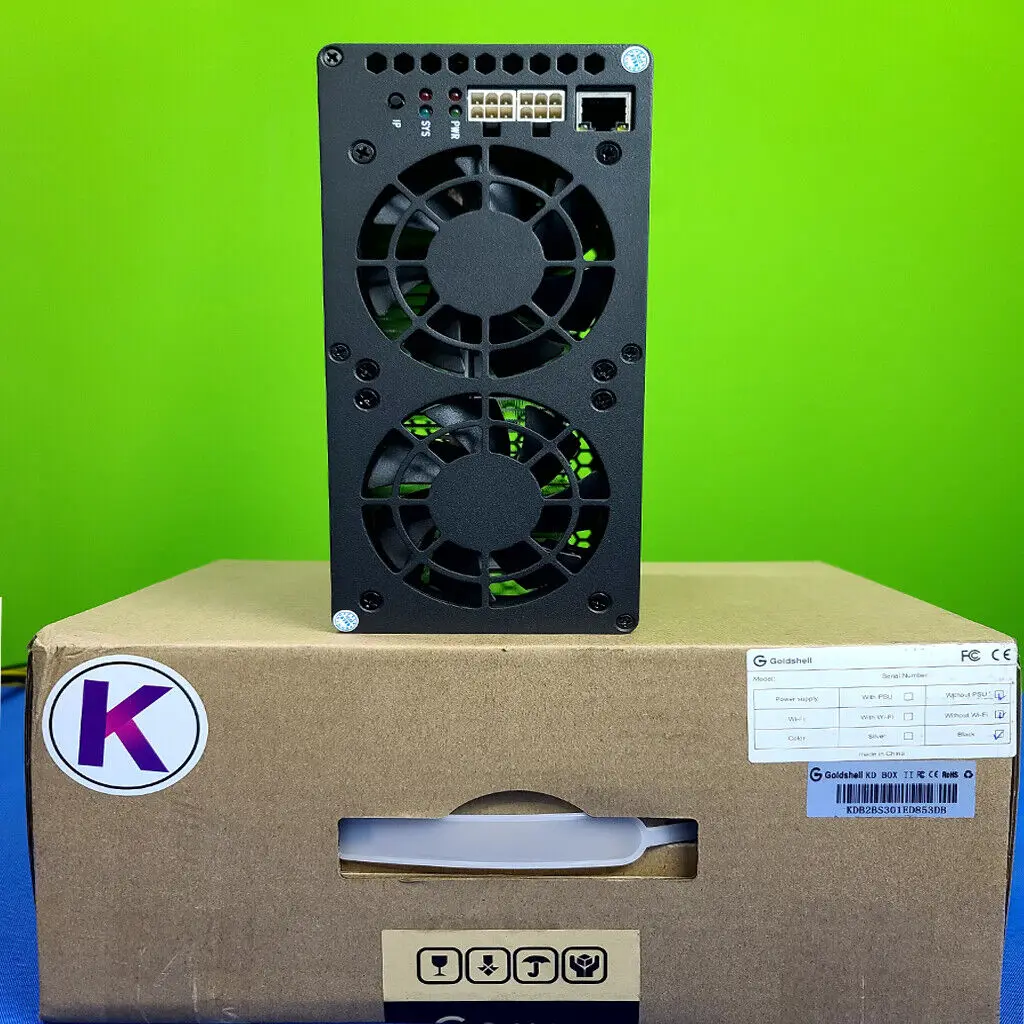 

BUY 5 GET 3 FREE Goldshell KD Box 2 II KDA Kadena Miner 5T/400W or 3.5T/260W with WiFi with PSU
