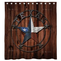 Rustic Texas Country Brown Wooden Board Oes Forever Order Of The Eastern Star Logo Shower Curtain By Ho Me Lili With Hooks