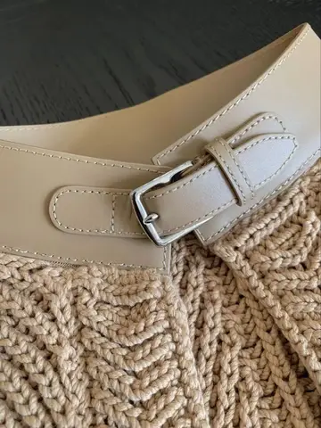 Женский вязаный жилет из хлопка