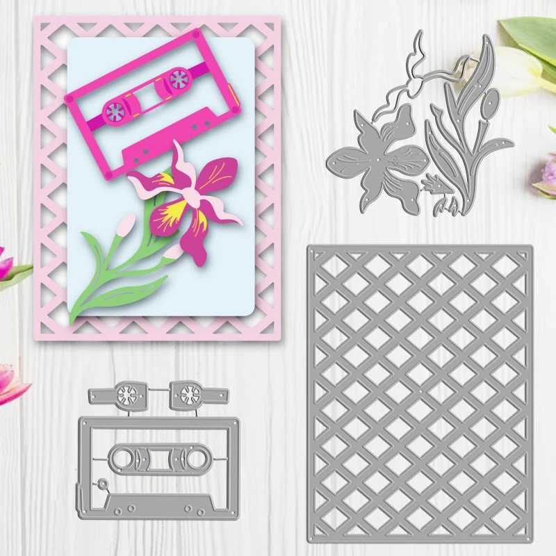 Металлические формы для резки магнитная лента цветы и растения рамка