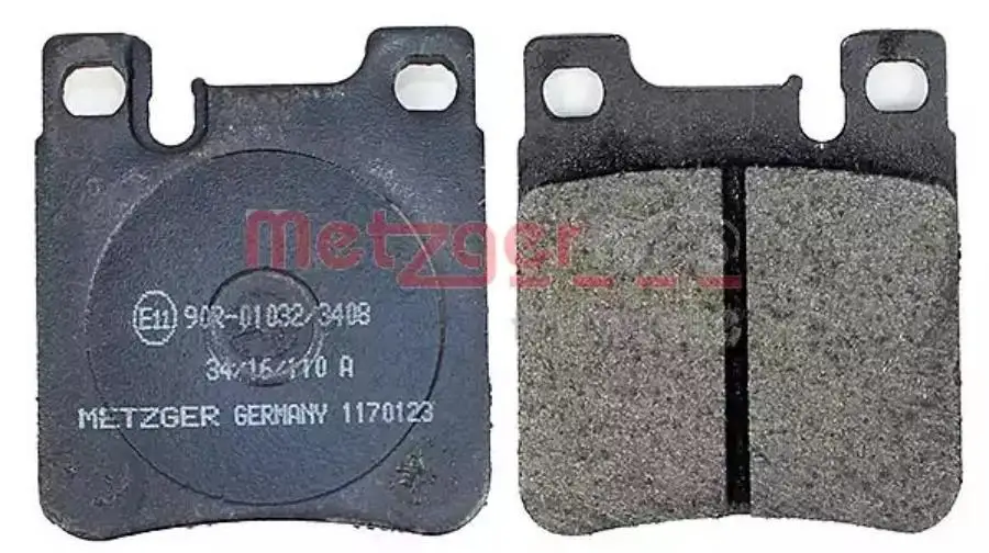METZGER 1170123 Колодки с накладками в сборе для дисковых тормозов